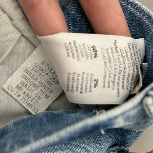 Mother Superior NWT Hiker Hover Undone Hem Jeans On My Knees Size 34 - Picture 14 of 16